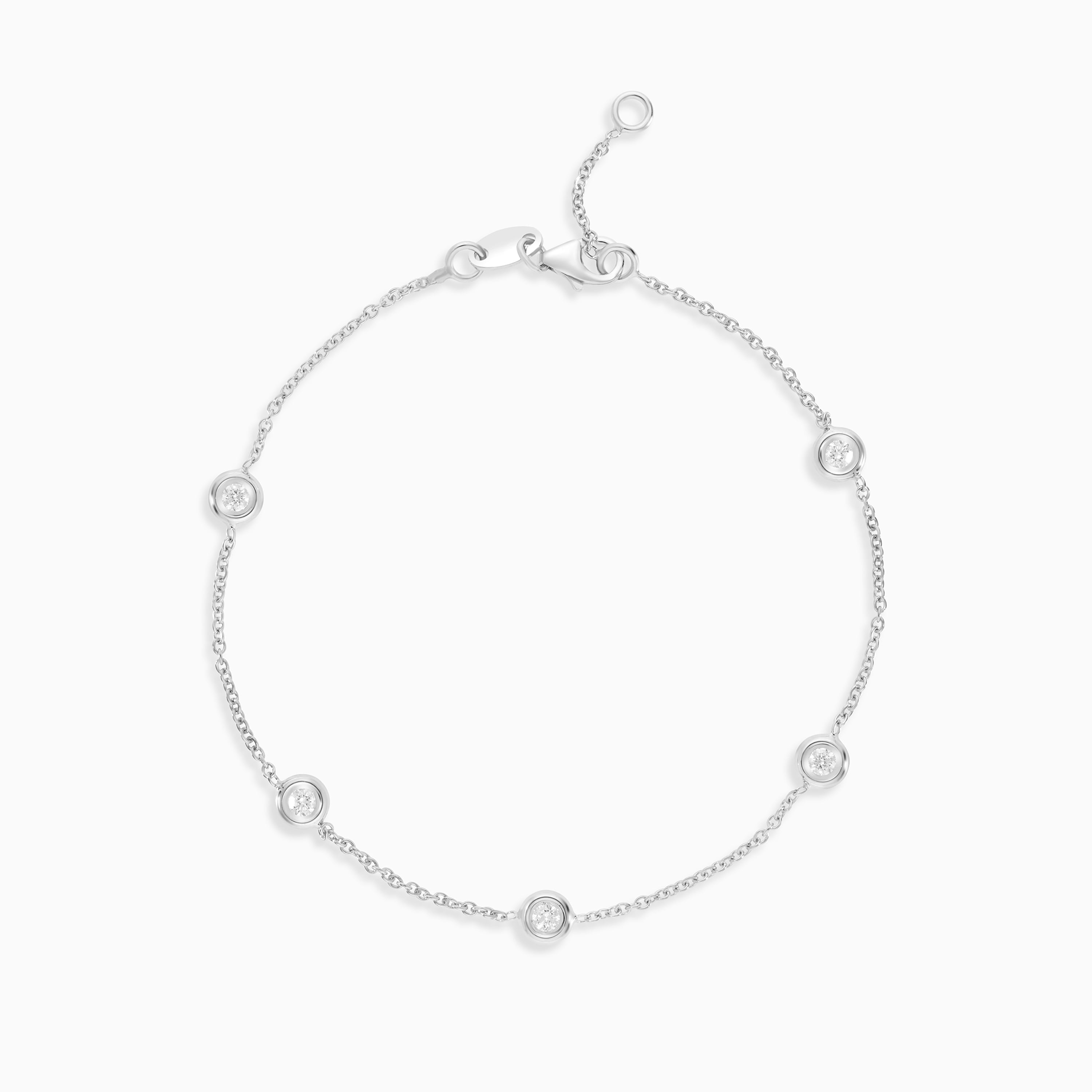 Elegant 18K White Gold Diamond Bracelet – Jawhara Jawhara Jewellery