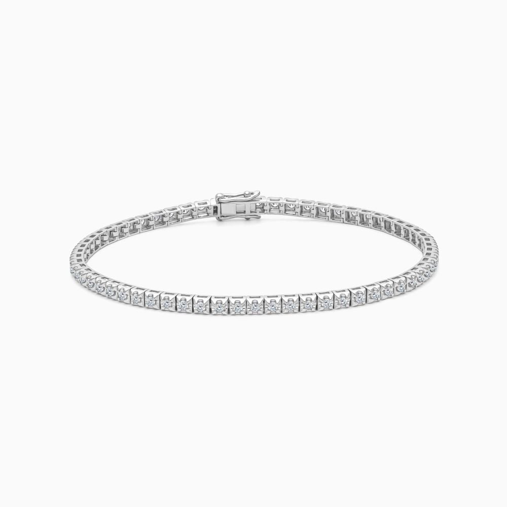 Classic diamond tennis bracelet design—Jawhara Jewellery